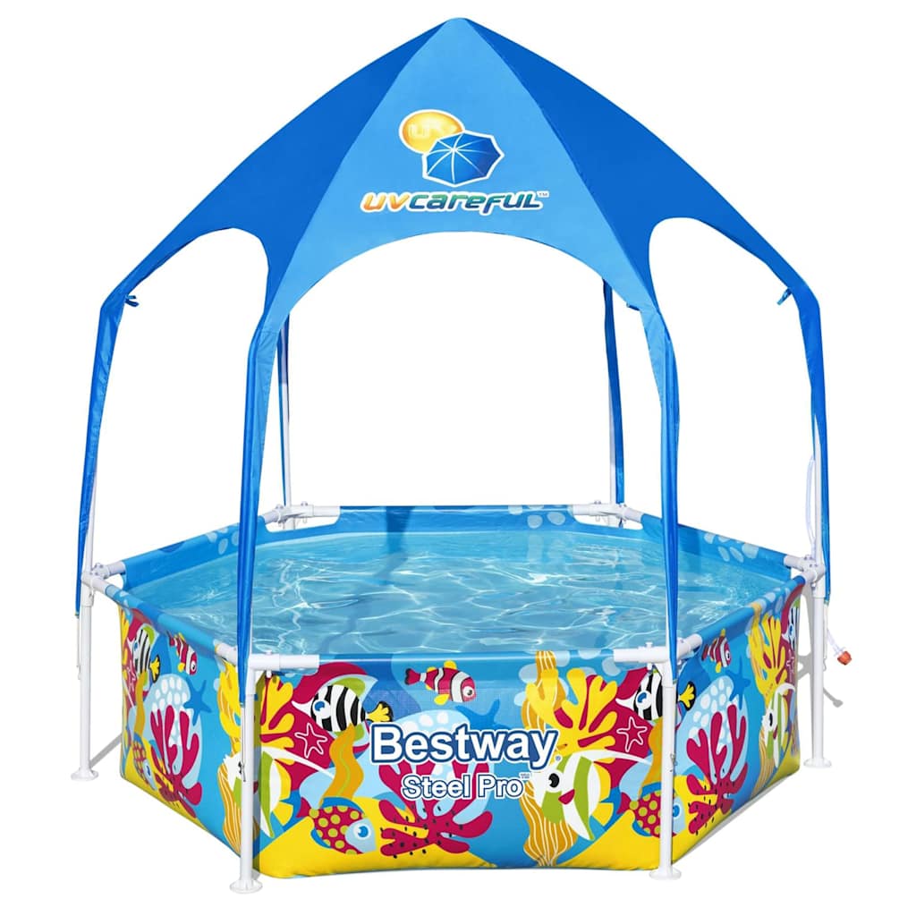 Bestway kinderzwembad steel pro uv zorgvuldige bovengronds 183x51 cm