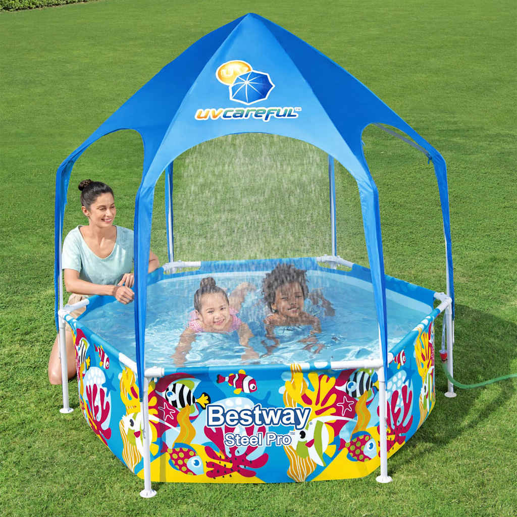 Bestway kinderzwembad steel pro uv zorgvuldige bovengronds 183x51 cm