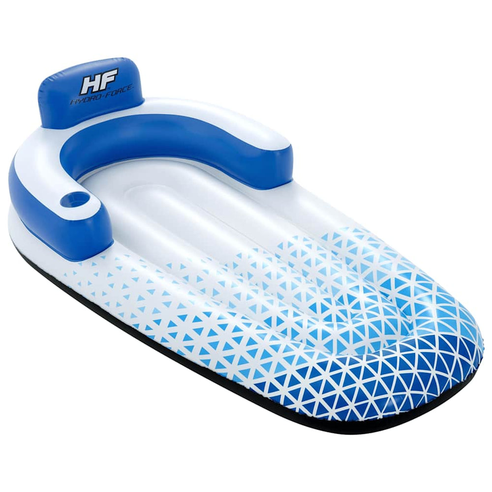 Bestway hydro force indigo wave lounge eenpersoons luchtbed, 183cm