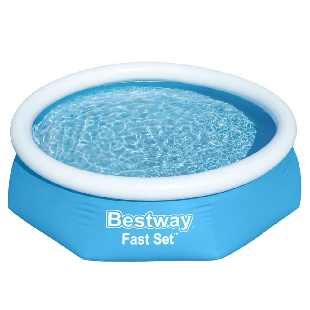 Bestway zwembad snelset rond 244x61 cm blauw