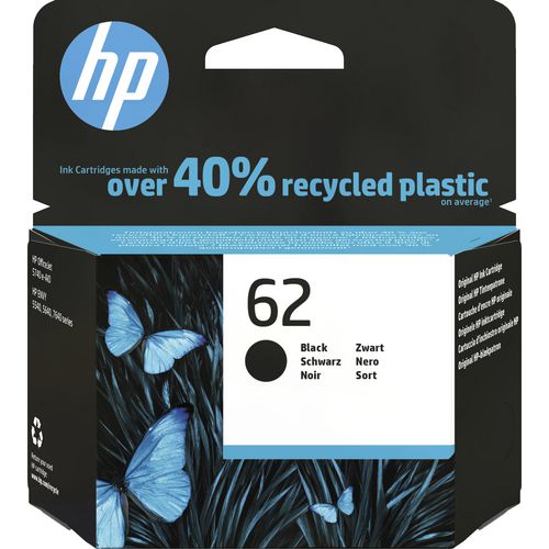Inktcartridge hp c2p04ae nr62 zwart