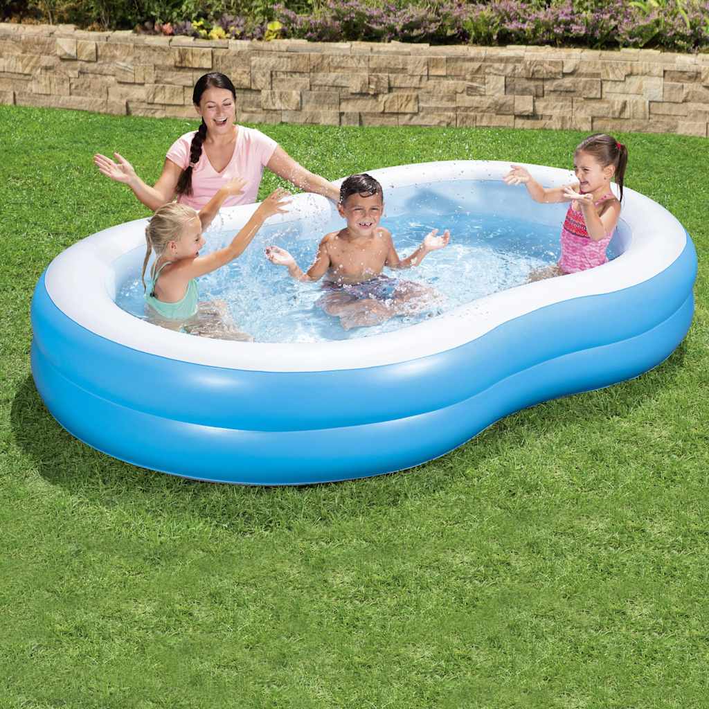 Bestway familiezwembad grote lagune 262x157x46 cm