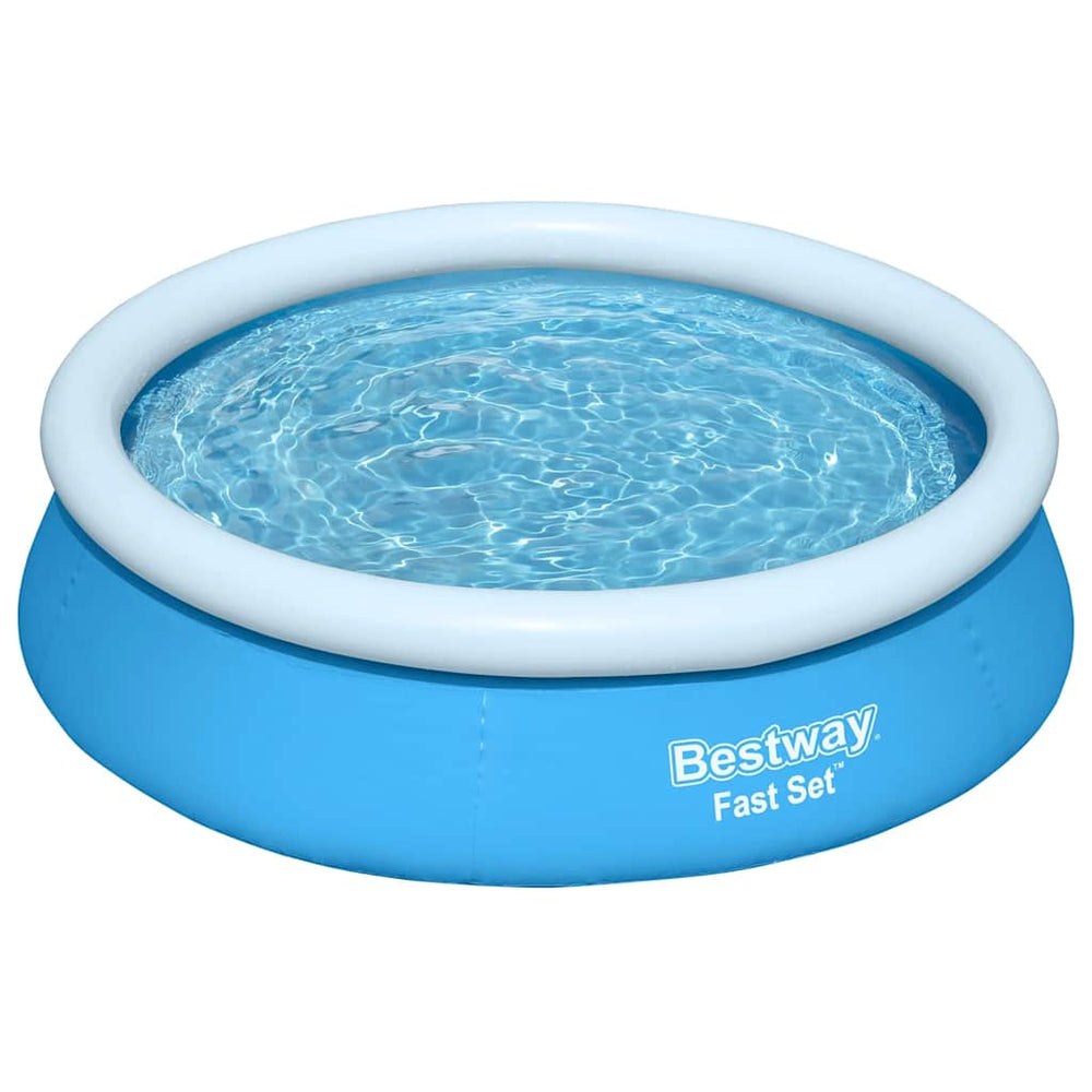 Bestway zwembad snelset opblaasbaar rond 183x51 cm blauw