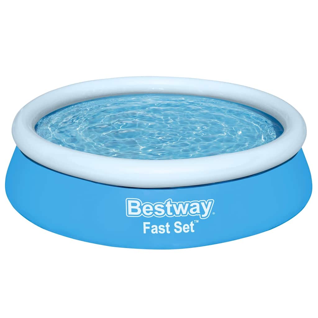 Bestway zwembad snelset opblaasbaar rond 183x51 cm blauw
