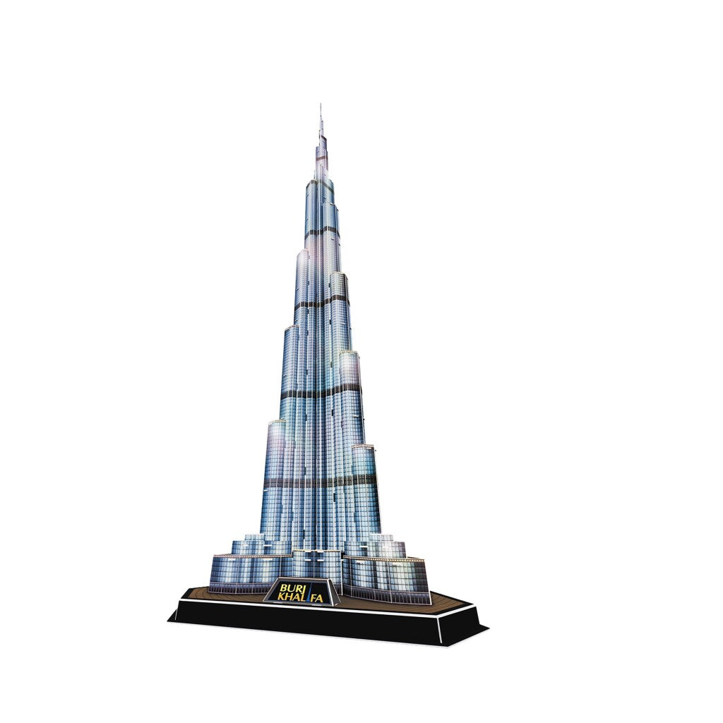 Kubieke leuke 3D-puzzel burj khalifa met led-verlichting
