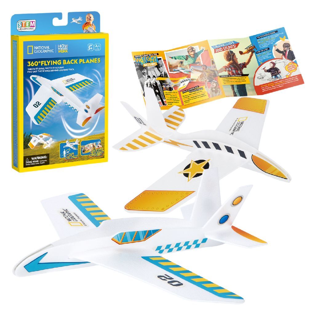 Kubieke leuke 3D-puzzel National Geographic Stem Vliegtuig