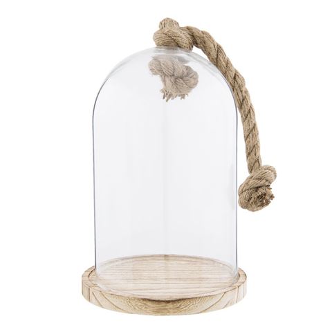 Clayre eef stolp 6gl2222 transparant 17x29 cm