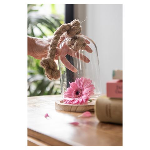 Clayre eef stolp 6gl2222 transparant 17x29 cm