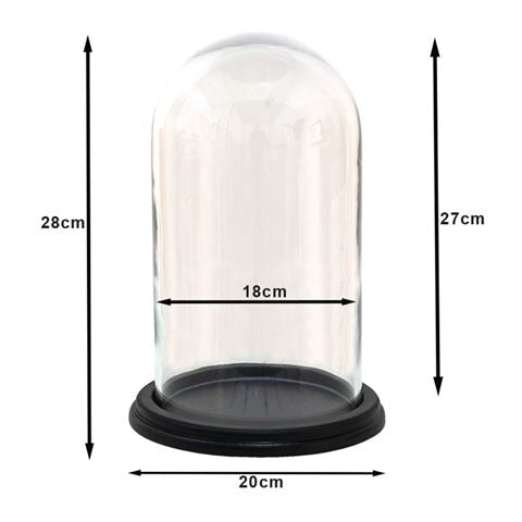 Clayre eef stolp 6gl3474 transparant 20x28 cm
