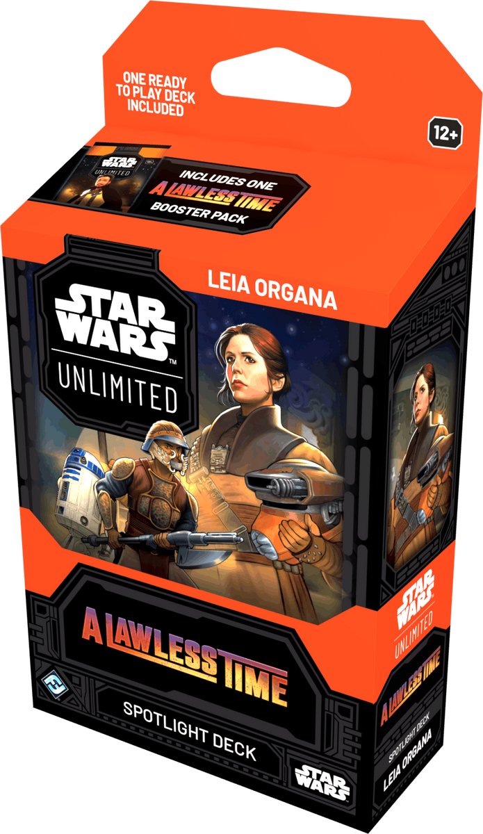 Fantasy flight games star wars: unlimited - a lawless time spotlight deck: leia organa