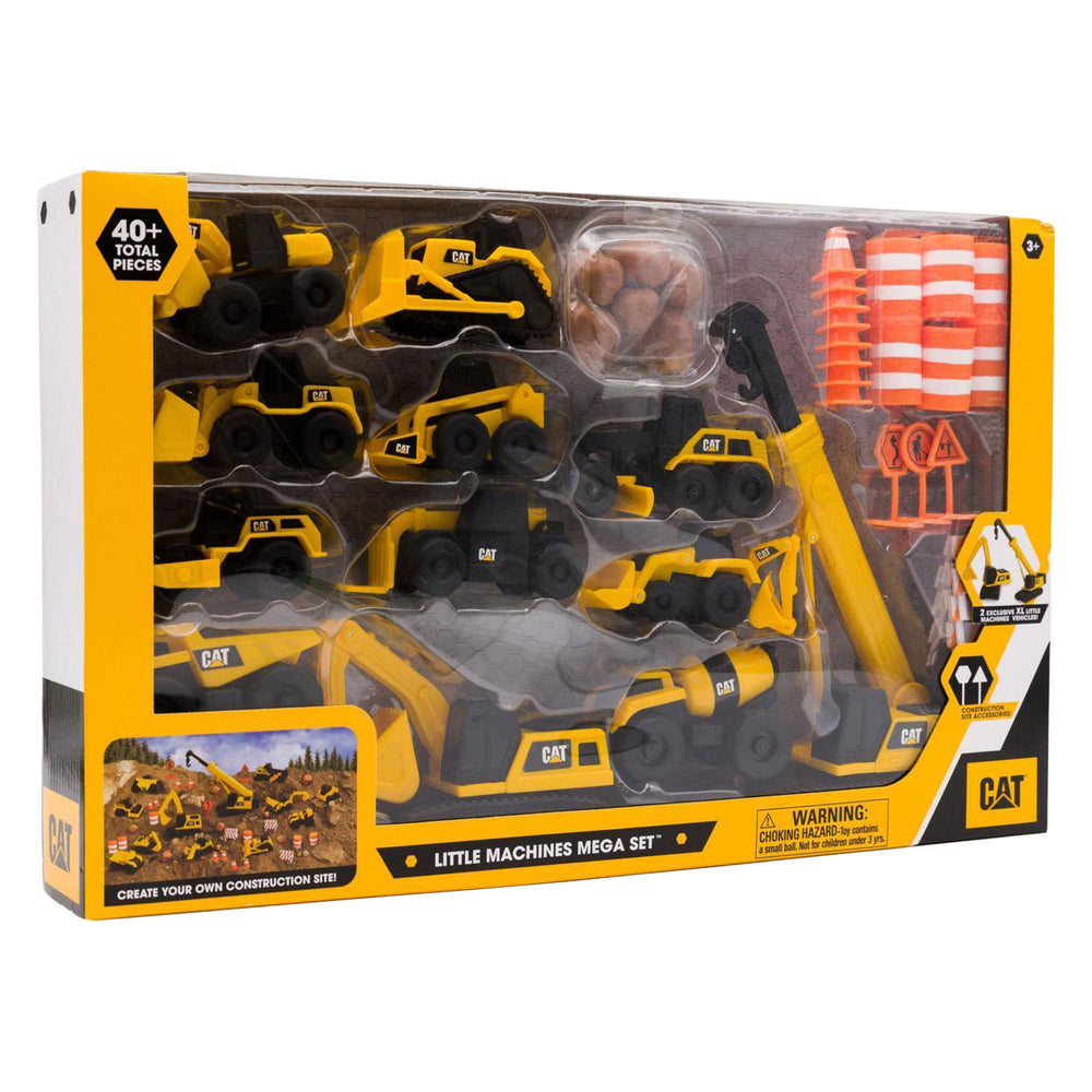 Cat little machines mega set bouwvoertuigen - 40dlg.