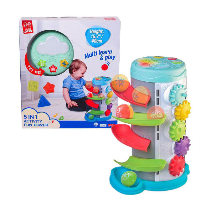 5-in-1 activiteiten toren met geluid
