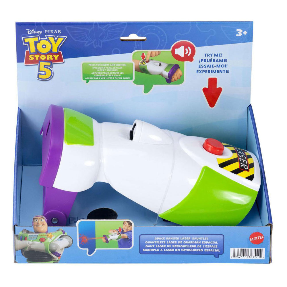 Mattel toy story 5 - star command blaster buzz handschoen