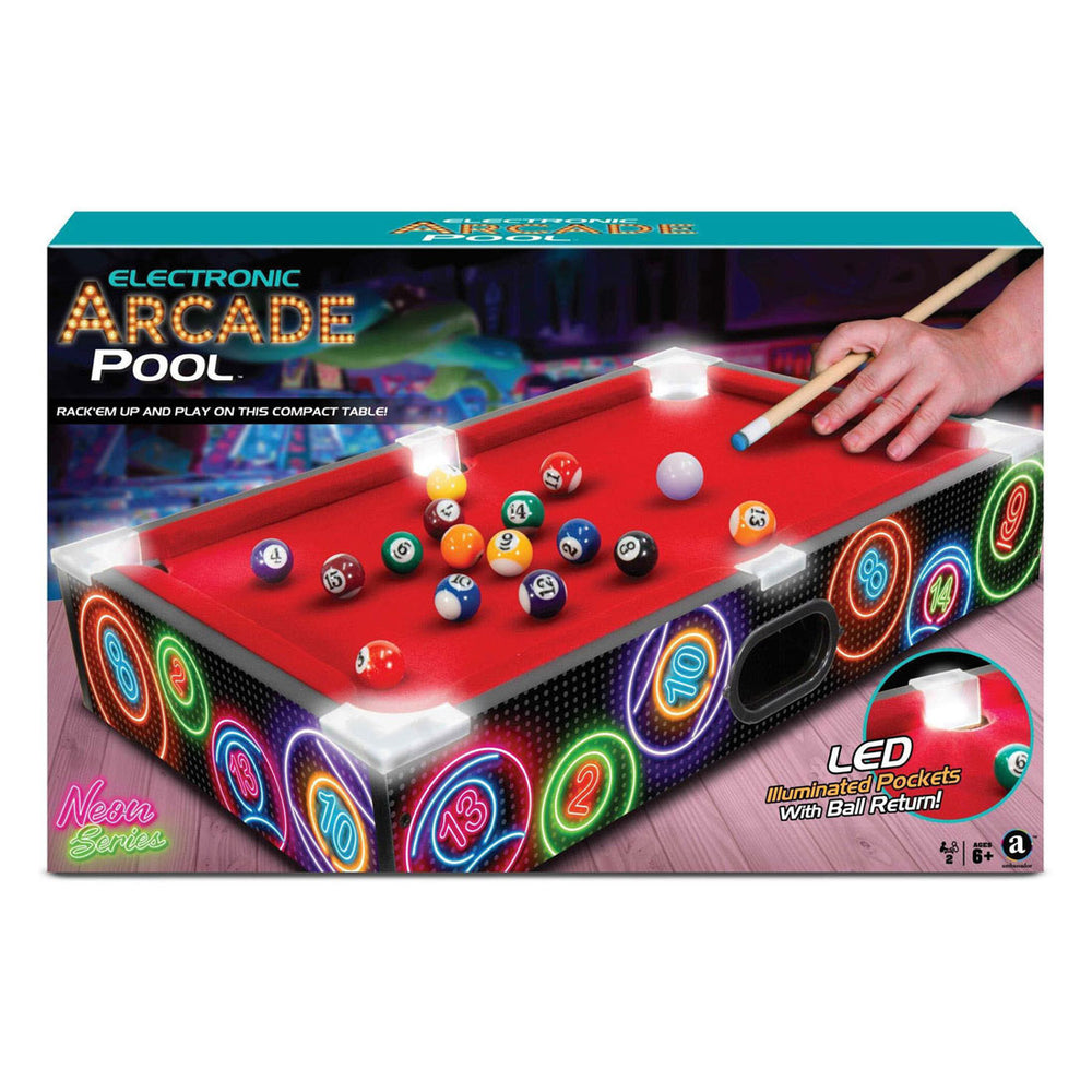Rc aade pool tafelbiljart neon series - 52x32x10cm
