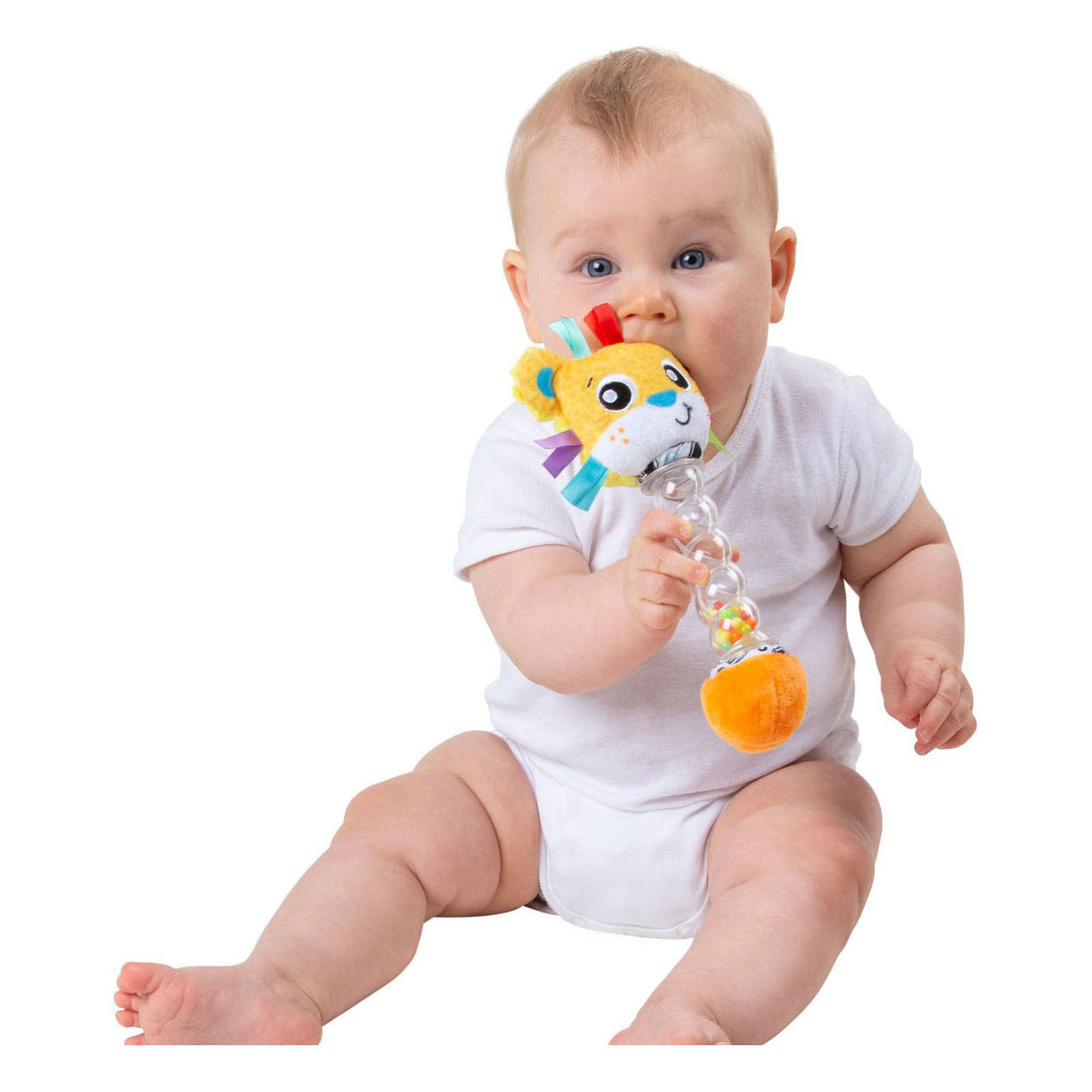 Playgro schudrammelaar leeuw