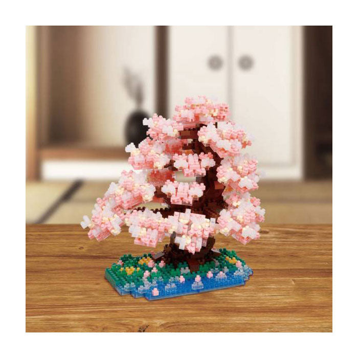 Bandai nanoblock bouwset luxe kersenbloesemboom - 990st.