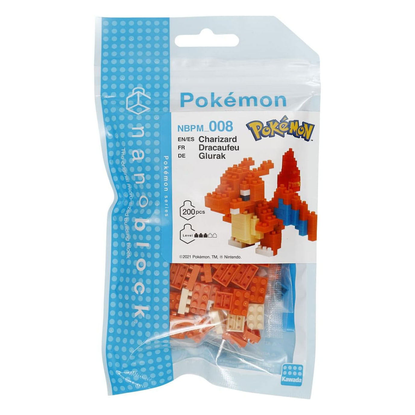 Nanoblock bouwset pokémon charizard - 200st.