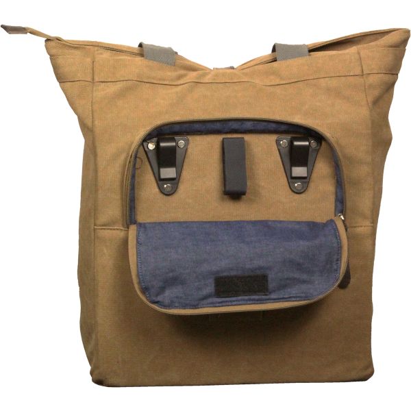 Sacoche de vélo Greenlands Canvas Shopper 20 litres 42 x 34 x 14 cm - camel brown