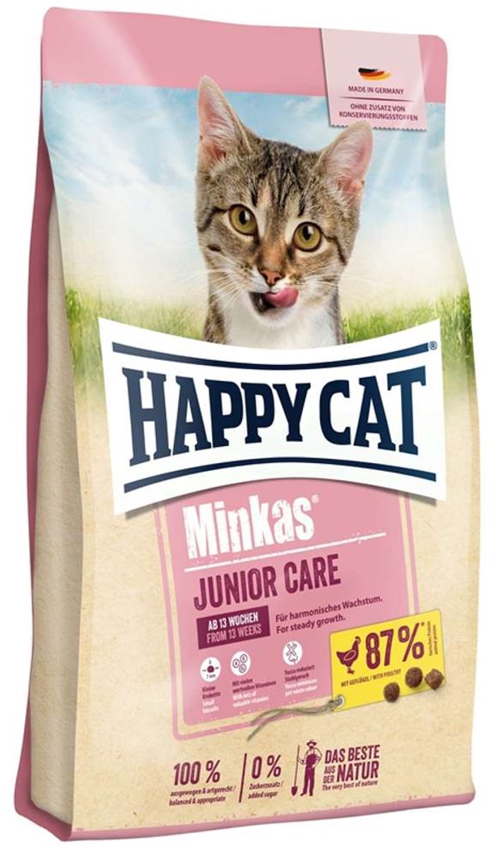Happy cat minkas junior care gevogelte - 10 kg