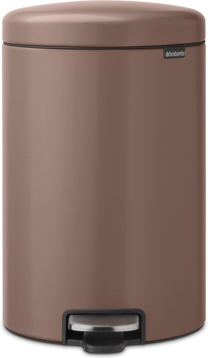 Brabantia newicon prullenbak - 20 liter - satin taupe