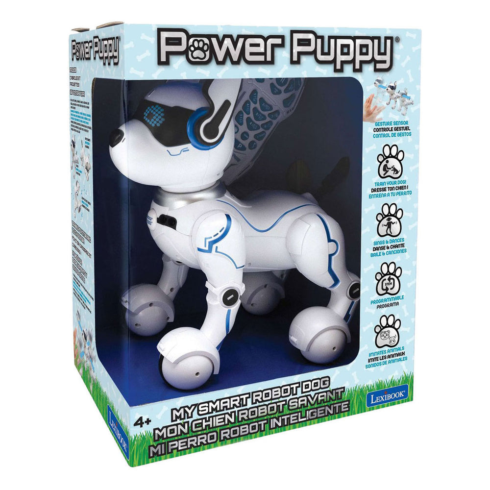 Lexibook stroom puppy – my smart robotic dog met programming function, dance, walk, movements, touch sensors en animal imitation, incl. afstandsbediening