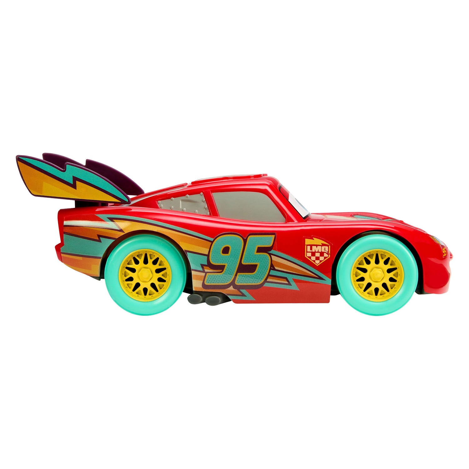 Mattel disney en pixar cars race om bliksem mcqueen te vieren - met licht en geluid