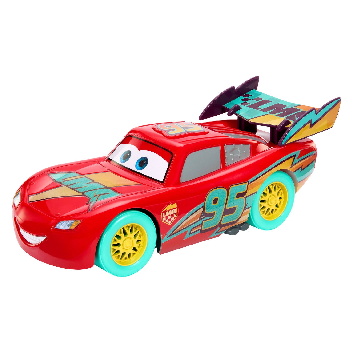 Mattel disney en pixar cars race om bliksem mcqueen te vieren - met licht en geluid