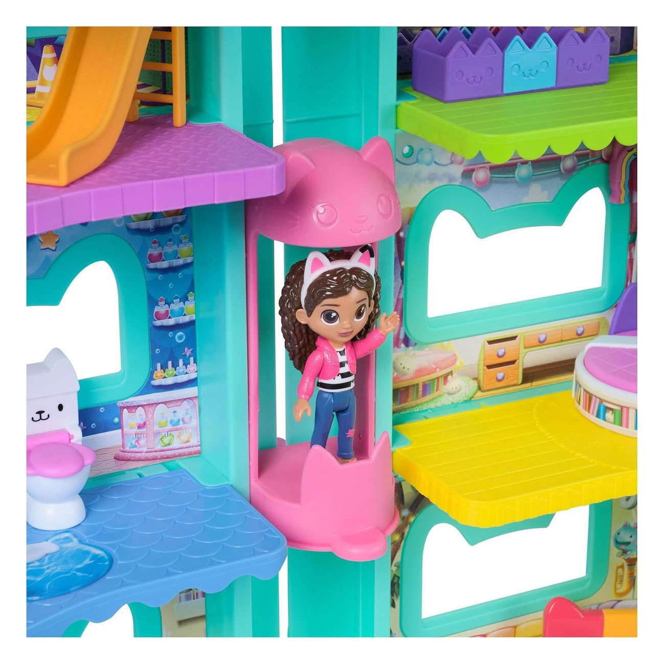 Gabby's poppenhuis gabby’s poppenhuis de film – poppenhuis - + 60cm hoog - vanaf 3 jaar - met speelfiguur accessoires