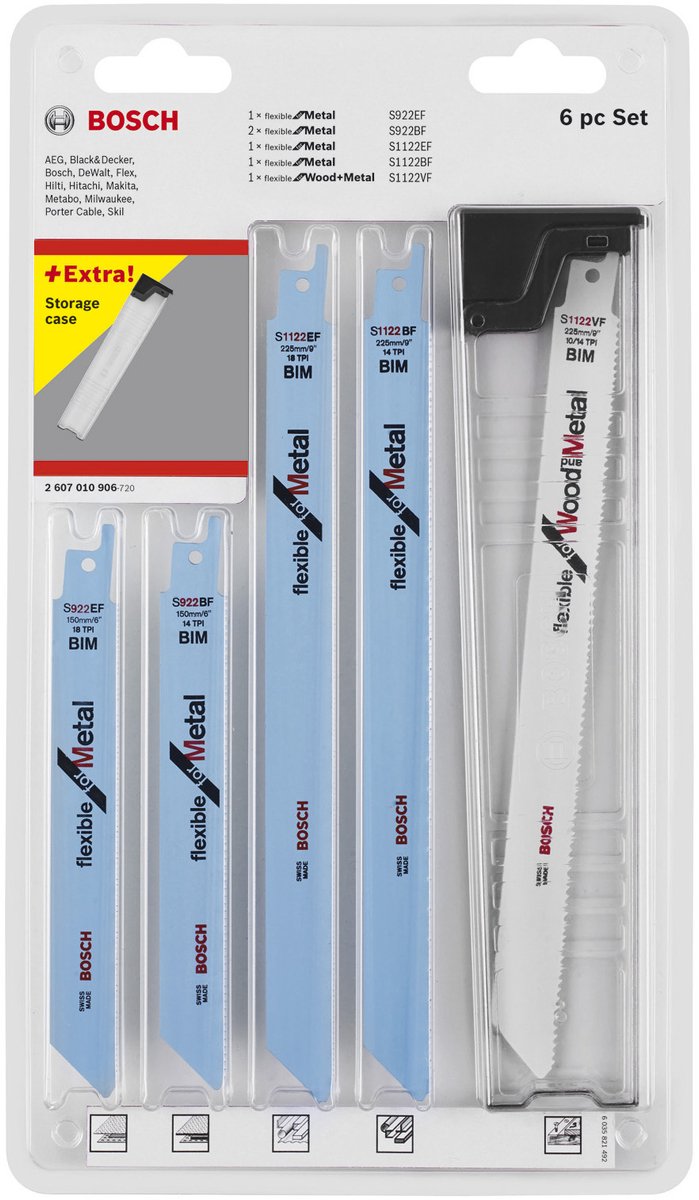 Bosch set zaagbladen recipro 6pc set top selle