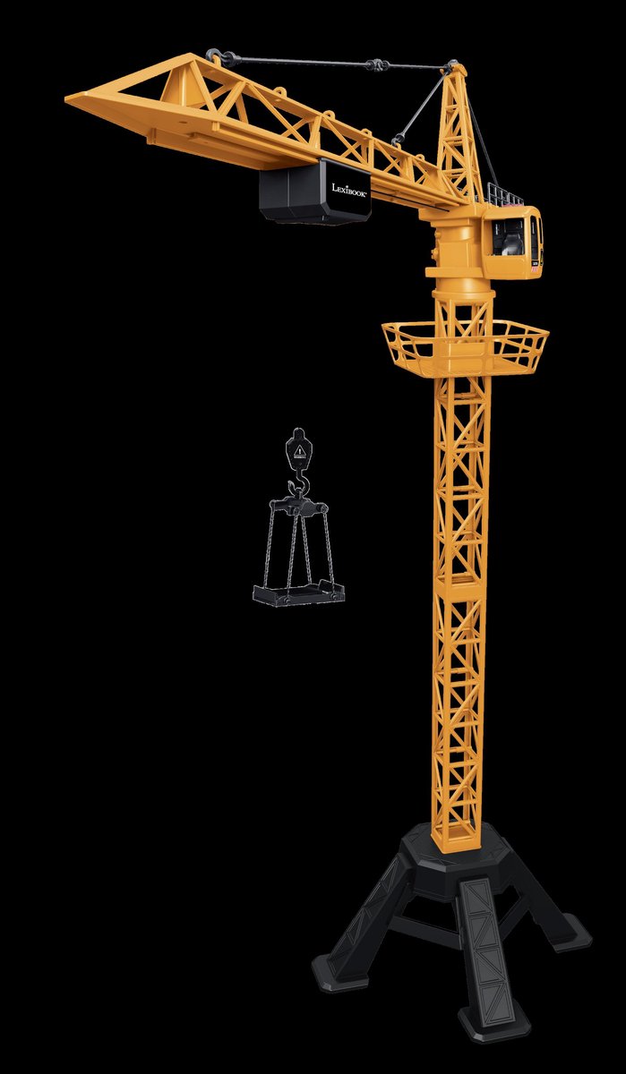 Lexibook crosslander® pro tower crane - get busy op de building site met dit large op afstand bestuurbare kraan featuring dynamics sounds en effecten!