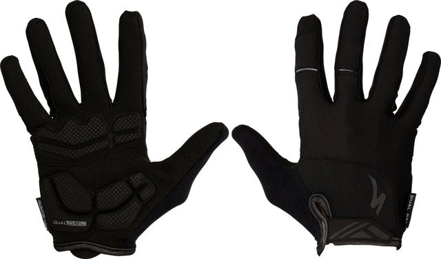 Specialized body geometry dual gel full finger gloves