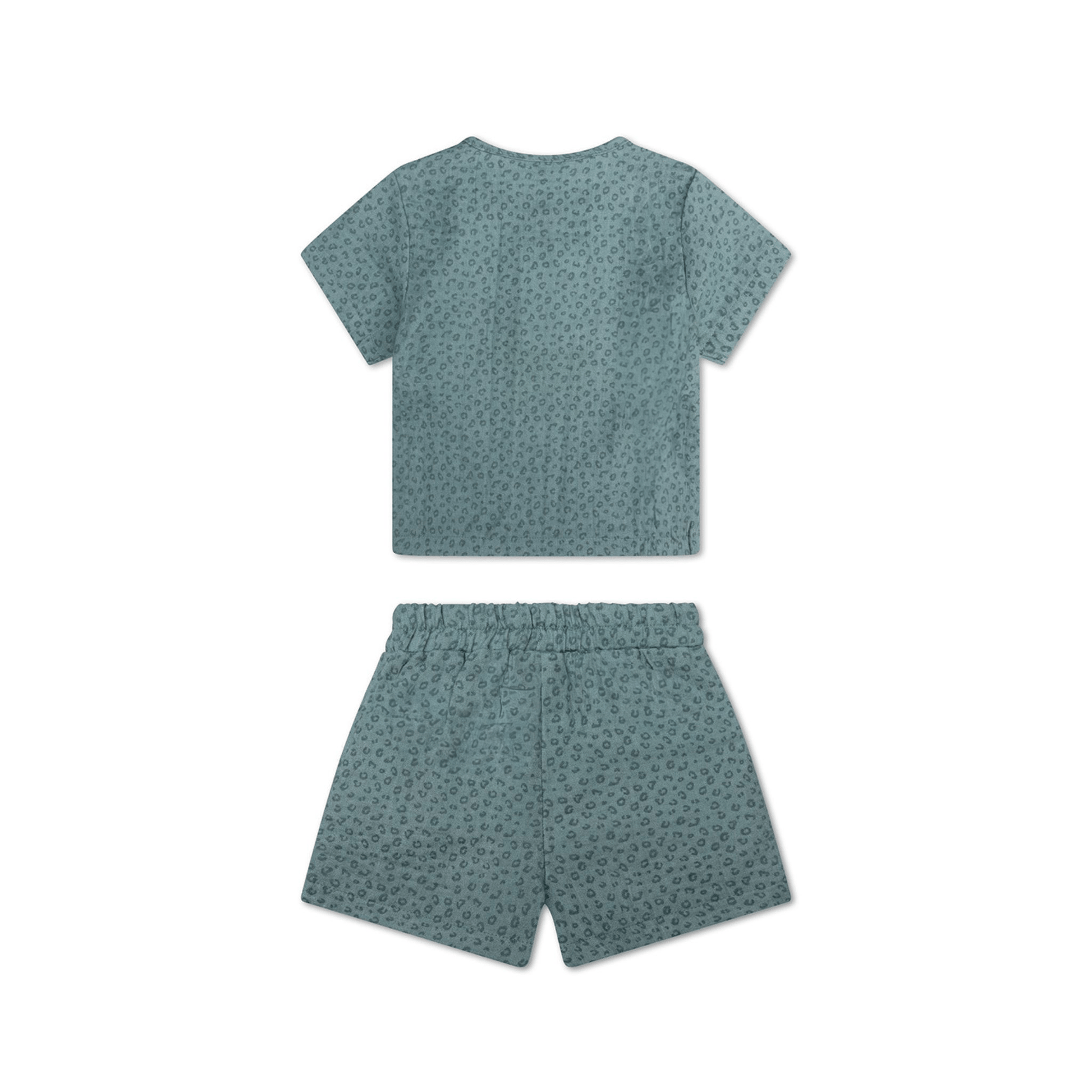 Luipaard | groene jongensset streng – mousseline