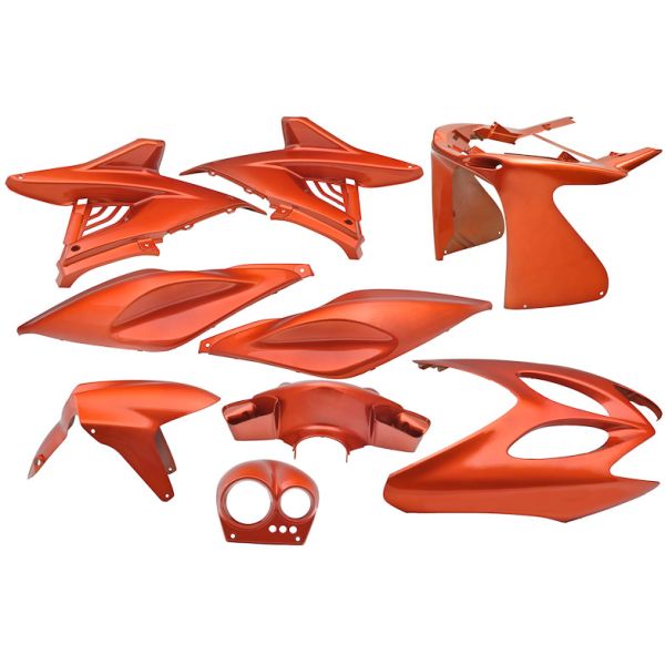Jeu de plaques Yamaha Aerox jusqu'à bj. 2014 9 pièces orange métallique