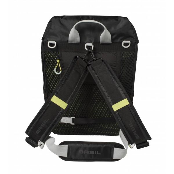 Basil Miles Daypack 14L Sacoche Black lime 17750