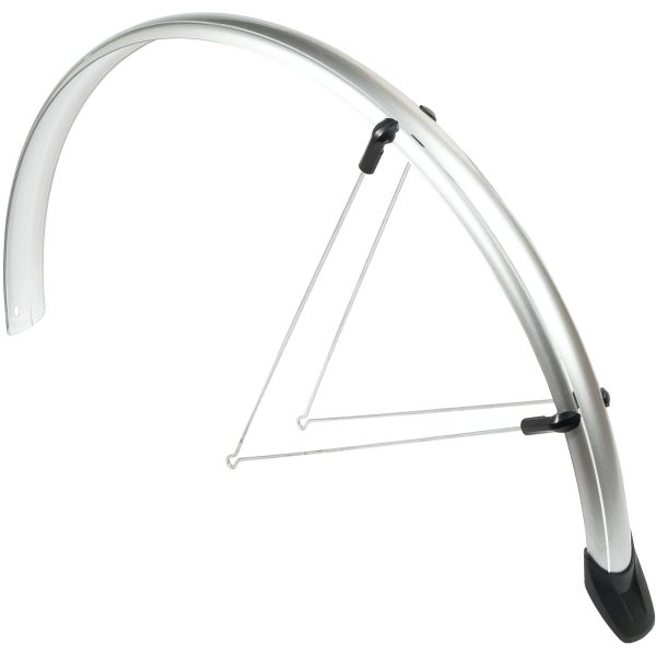 spatbordenset Rapido 28 inch 46 mm kunststof zilver