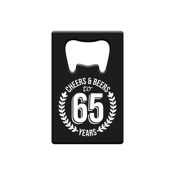 Paperdreams flesopener metaal - 65 jaar