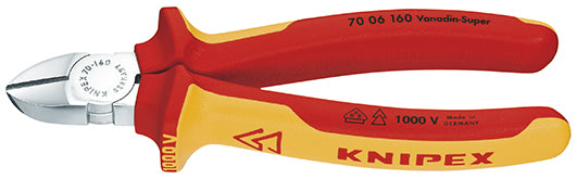 Knipex zijsnijtang 70 06 125 kniptang (rood geel)