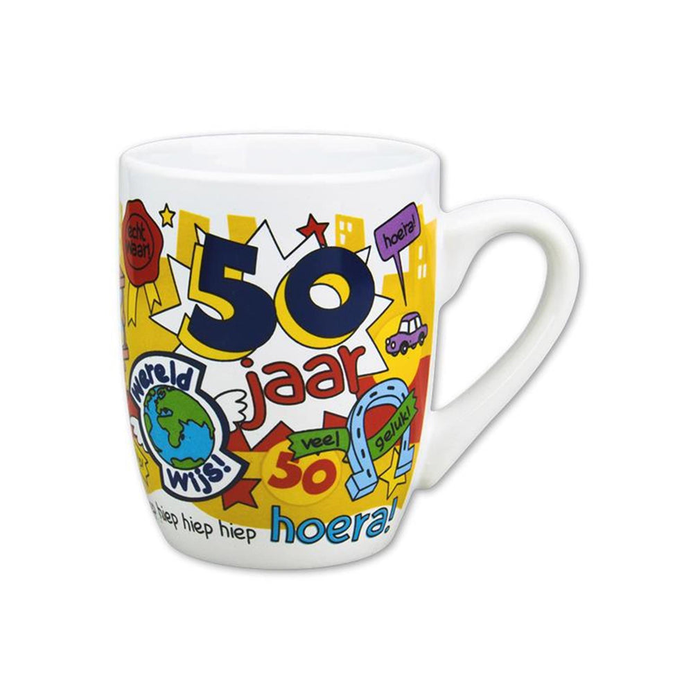Paperdreams mok 50 jaar man nr.08 cartoonmok 50 jaar man nr 8
