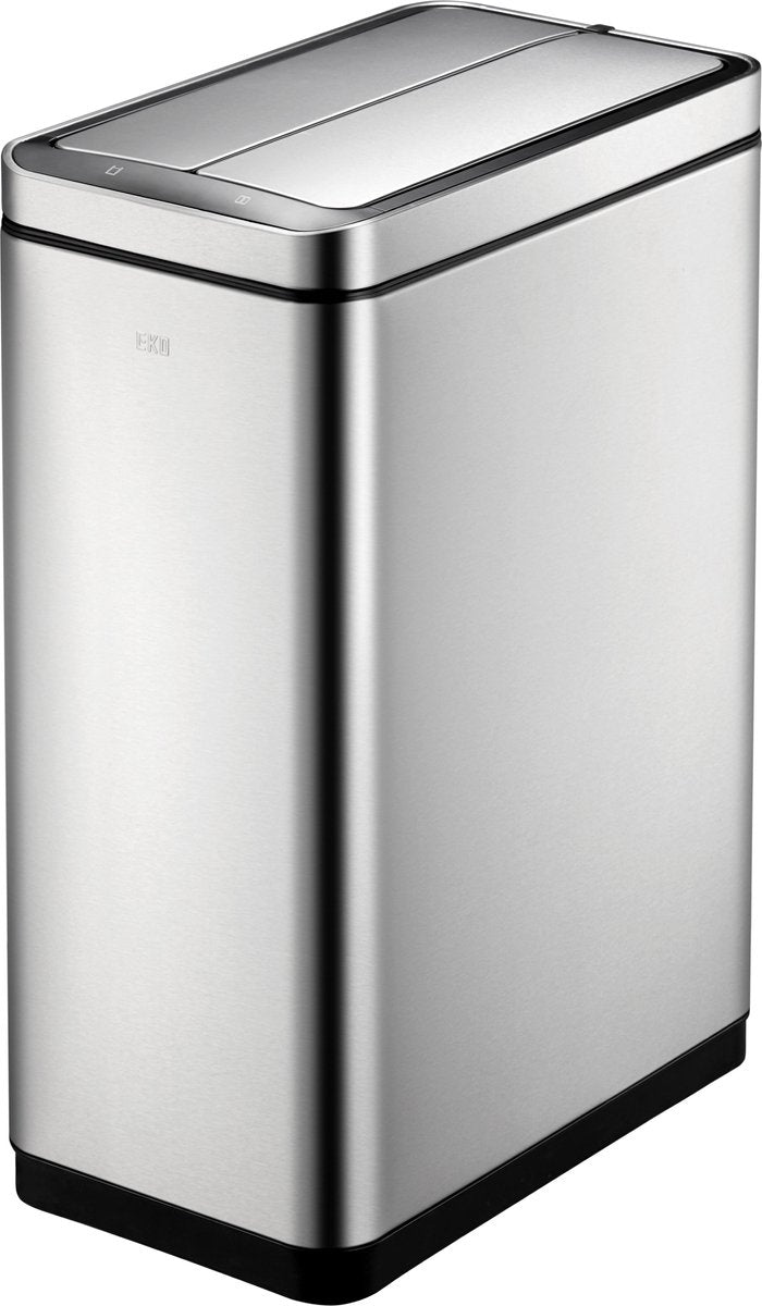Eko - deluxe phantom sensor bin 45 liter - stainless steel polypropylene - mat rvs - prullenbak
