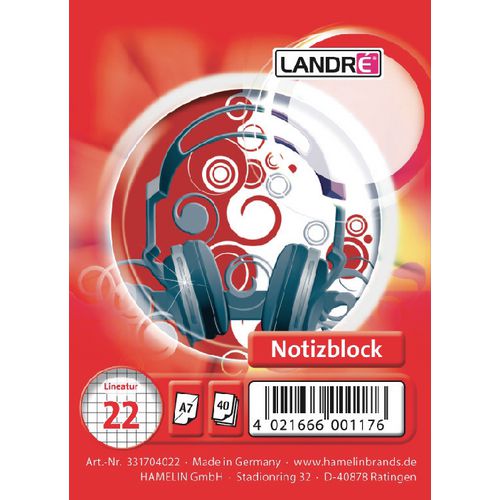Notitieblok landré a7 40 vel