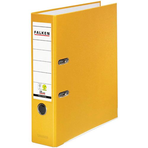 Ordner falken 9984048 80mm a4 geel