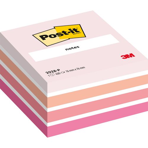Post-it kleurkubussen 2028-p 76 x 76 mm assorti pastel 450 vel