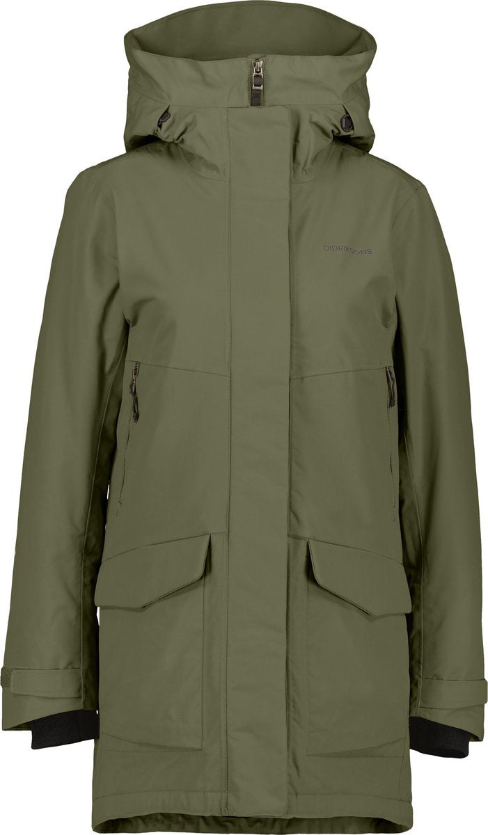 Didriksons frida wns parka 7 dames outdoorjas - deep green