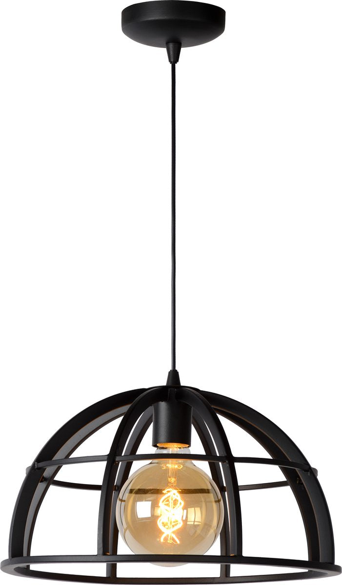 Lucide dikra - hanglamp - ø 40 cm - 1xe27 - zwart