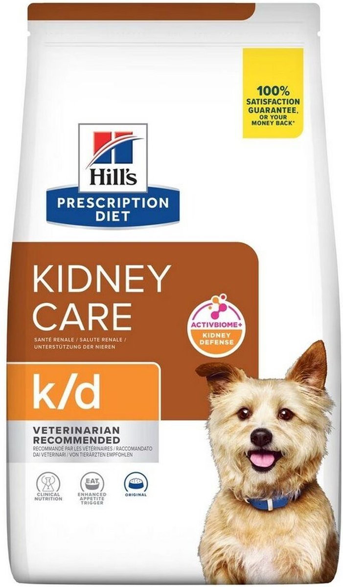 Hill's prescription diet k d - hondenvoer - ondersteunt niergezondheid - hoogwaardig eiwit - geschikt voor volwassen honden