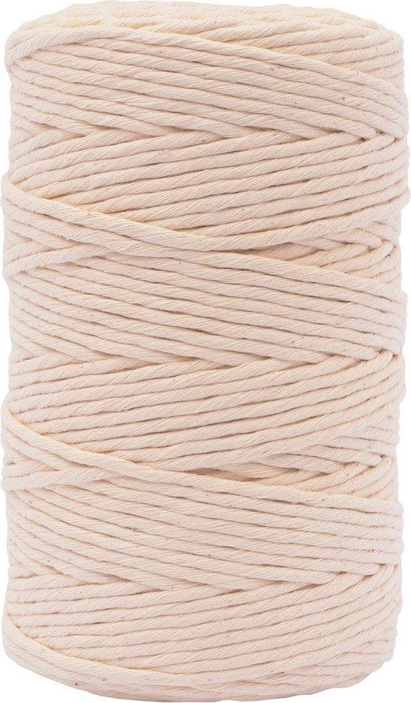Vaessen creative macrame touw - naturel - 3mmx200m