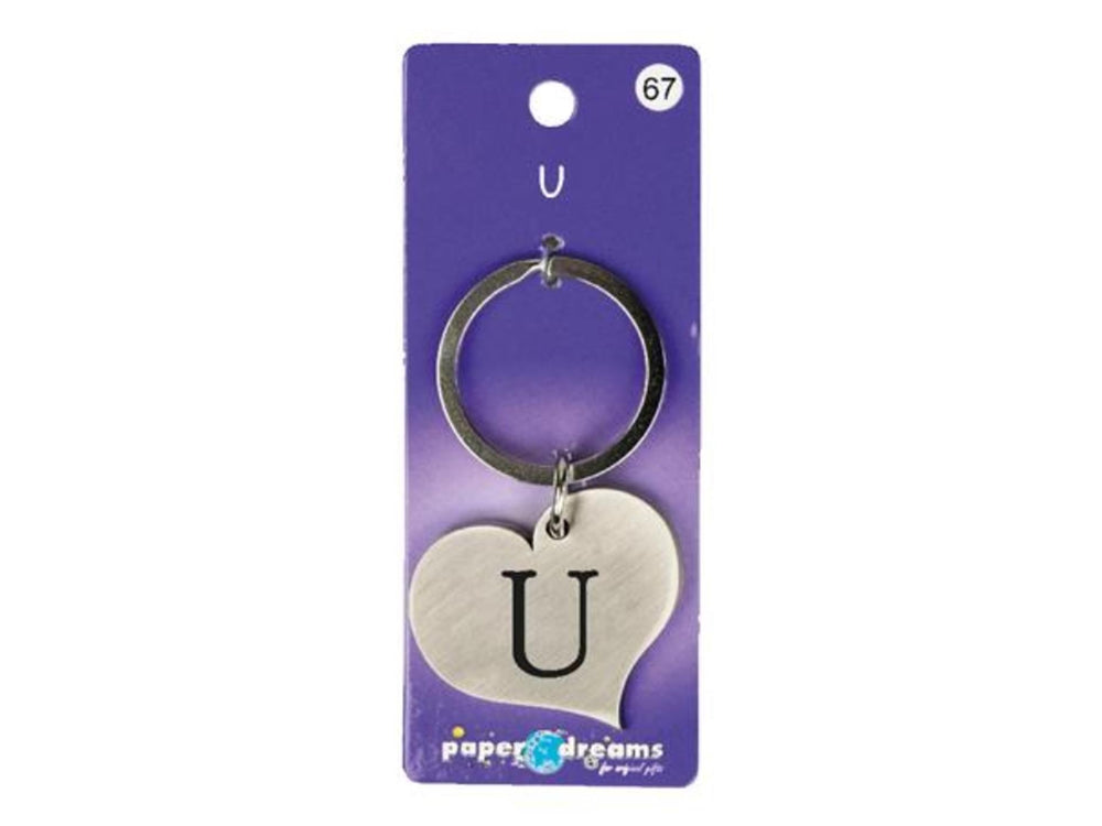 Paperdreams hart sleutelhanger - u hart sleutelhanger - u