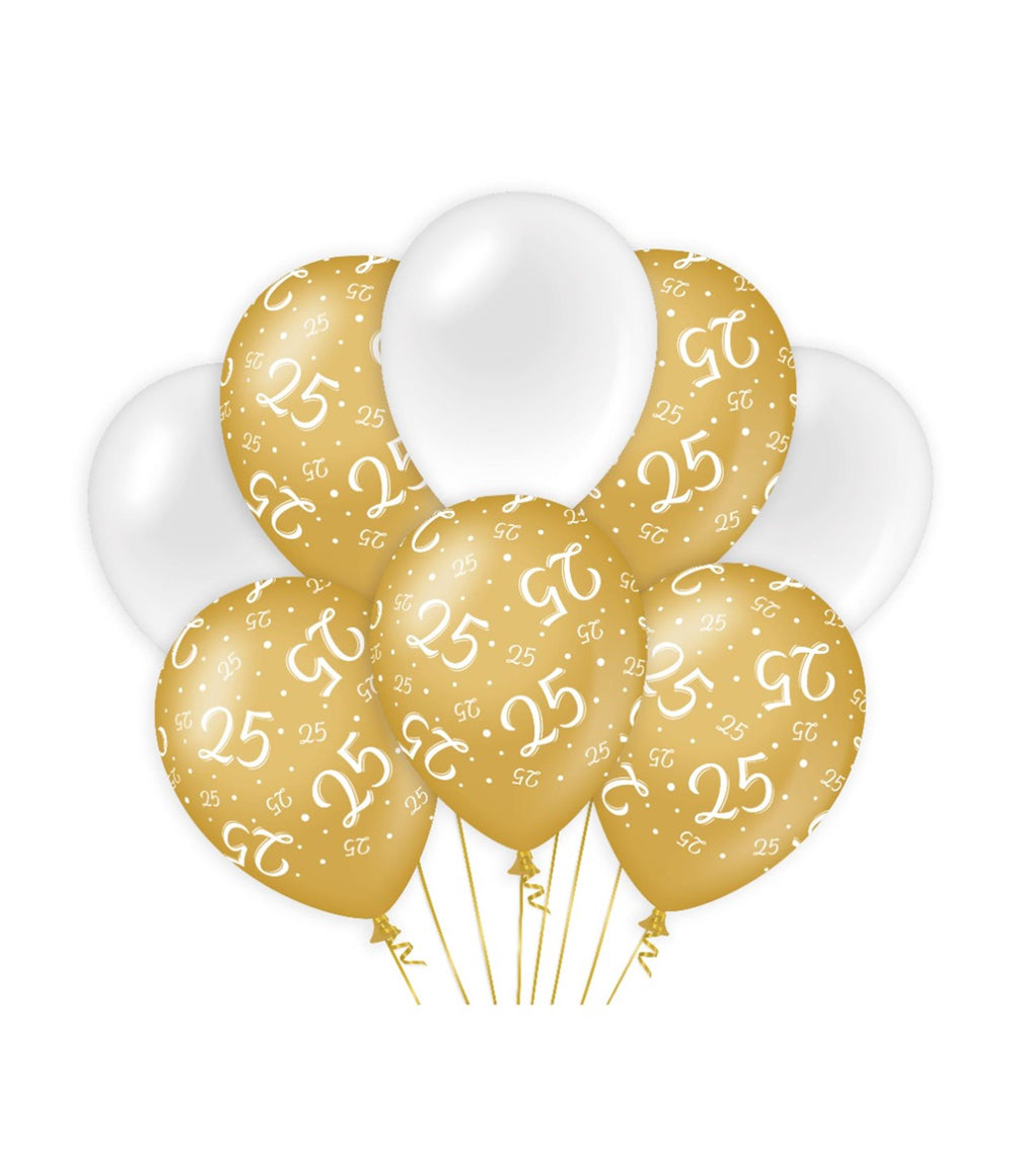 Paperdreams decoratie ballonnen goud wit - 25