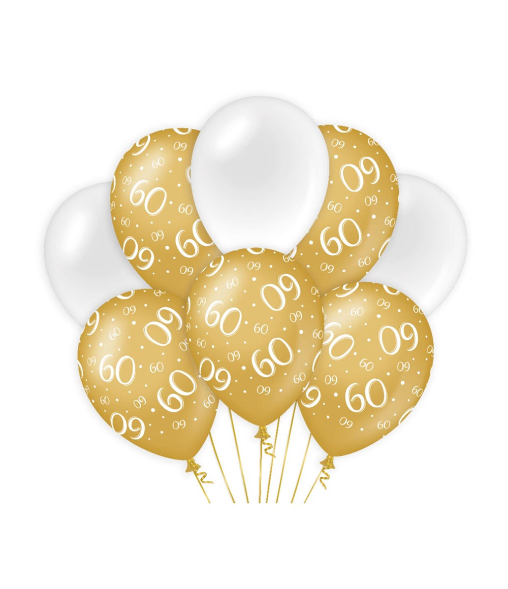Paperdreams decoratie ballonnen goud wit - 60