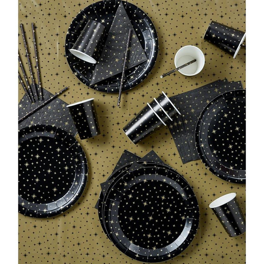 Paperdreams feestset - zwart goud